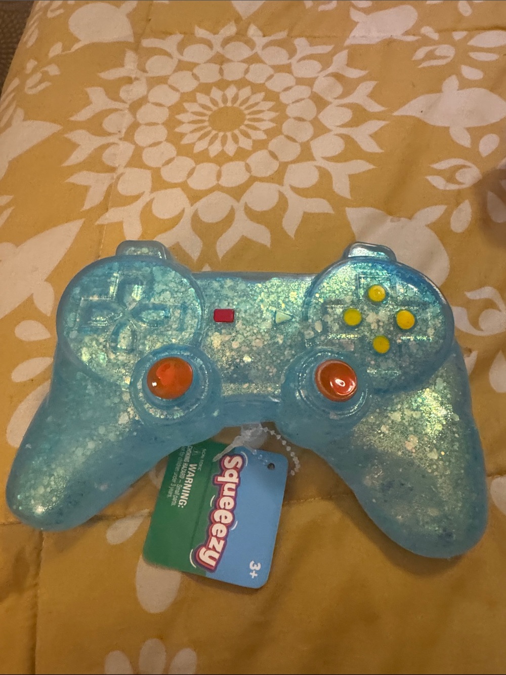 Blue Glitter Game Controller Toy -